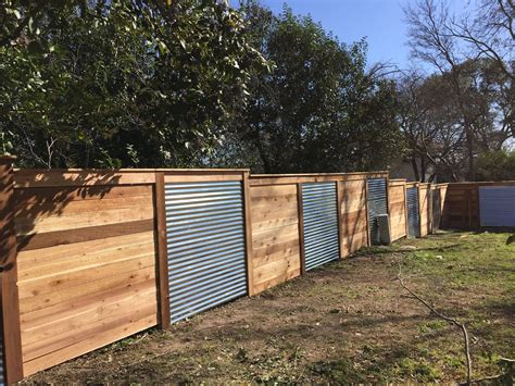 using corrugated metal for fencing